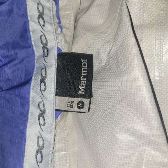 Marmot Women's Blue PreCip Rain Jacket M - Picture 8 of 9